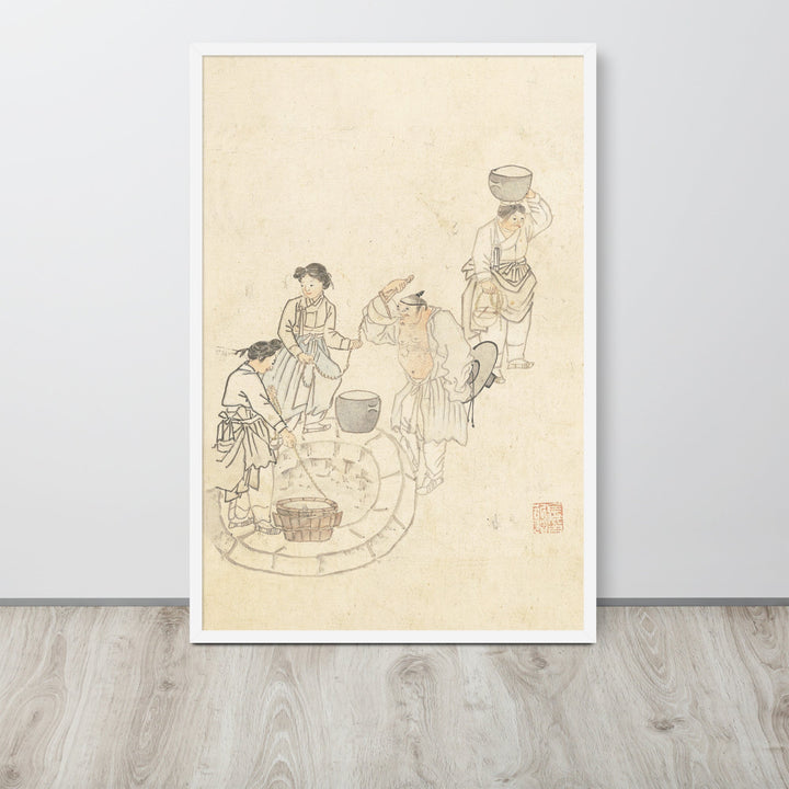 bei der Quelle, Umulga, Kim Hong-do - Poster artlia