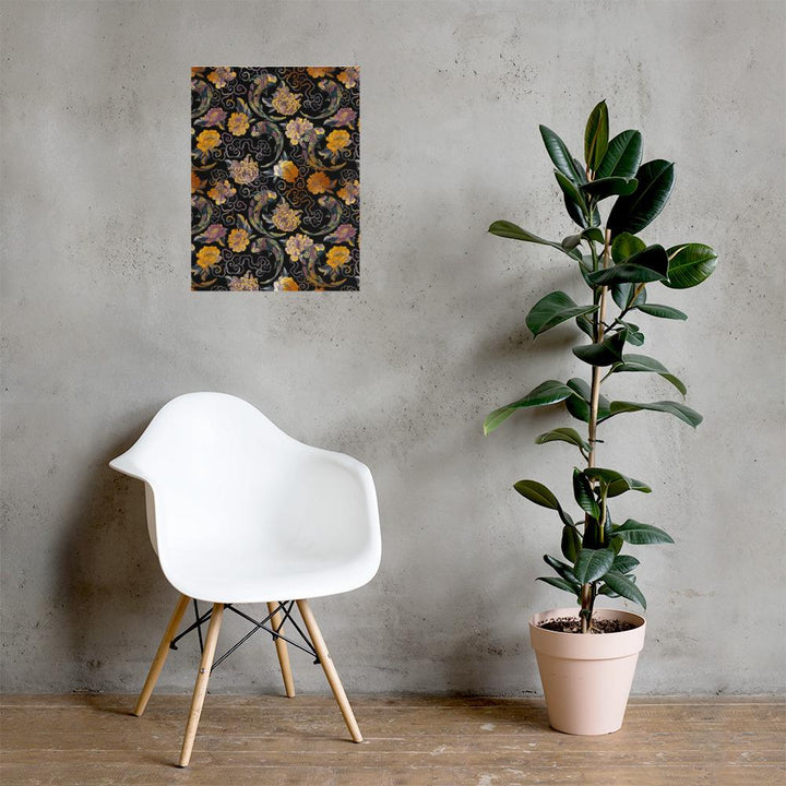 Blumen und Kois - Poster artlia