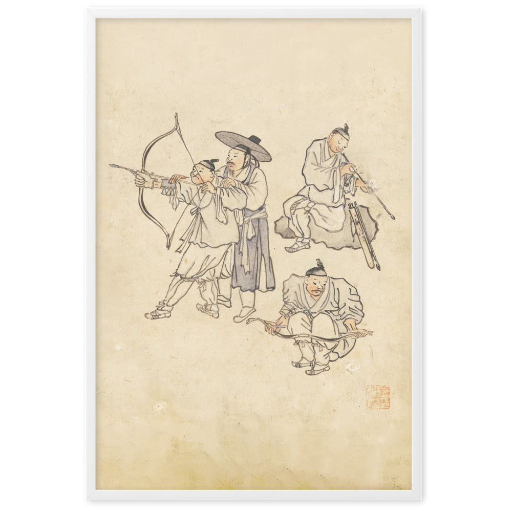 Bogenschiessen, Kim Hong-do - Poster artlia