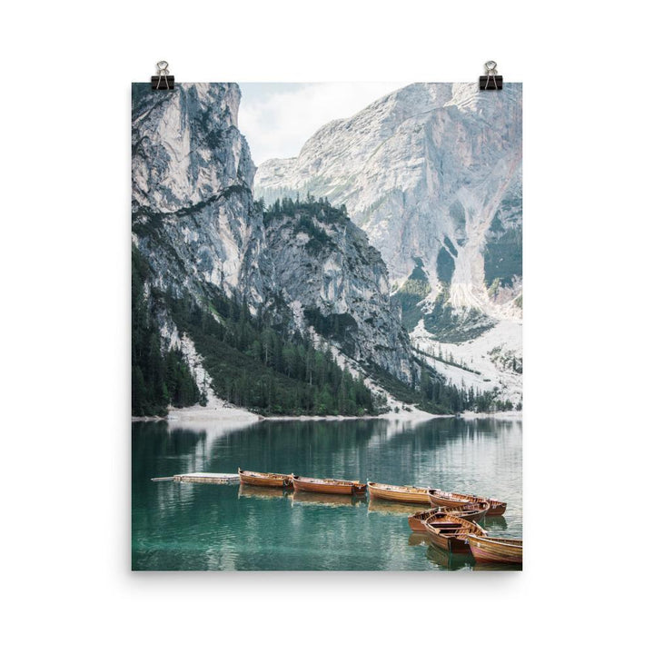Braies lake 2 - Poster 41x51 cm artlia