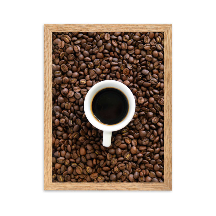 Café, Kaffeerösterei Berlin - Poster im Rahmen Oak / 30×40 cm artlia