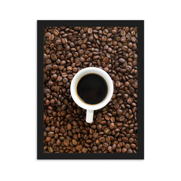 Café, Kaffeerösterei Berlin - Poster im Rahmen Schwarz / 30×40 cm artlia