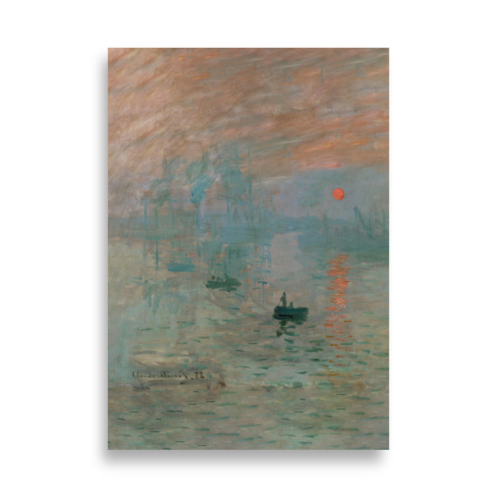 Claude Monet, Impression, Sonnenaufgang - Poster 21×30 cm artlia