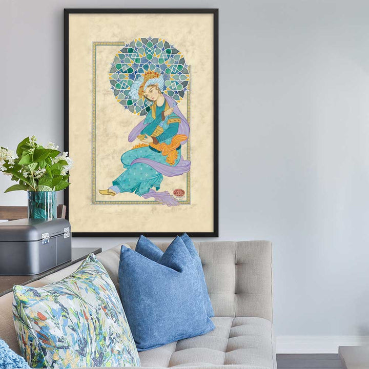 Der persische Mann - Poster im Rahmen artlia