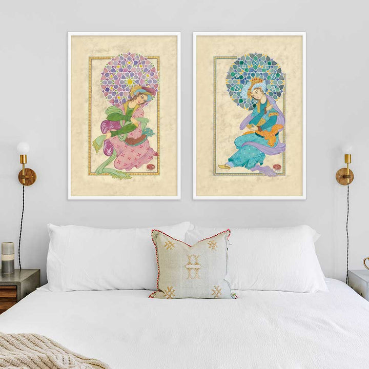 Der persische Mann - Poster im Rahmen artlia