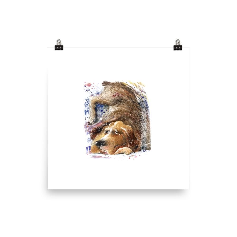 Dom Hund - Poster 25x25 cm artlia