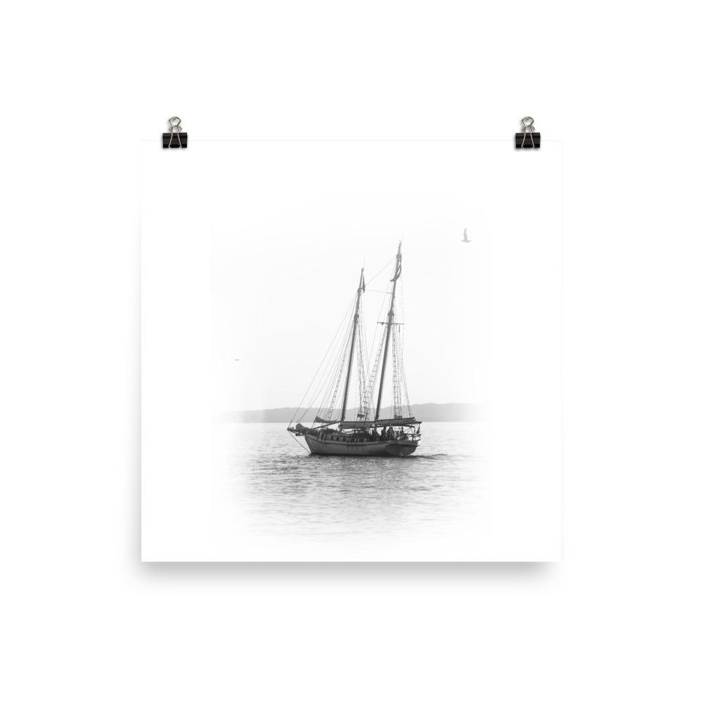 ein Segelboot - Poster 25x25 cm artlia