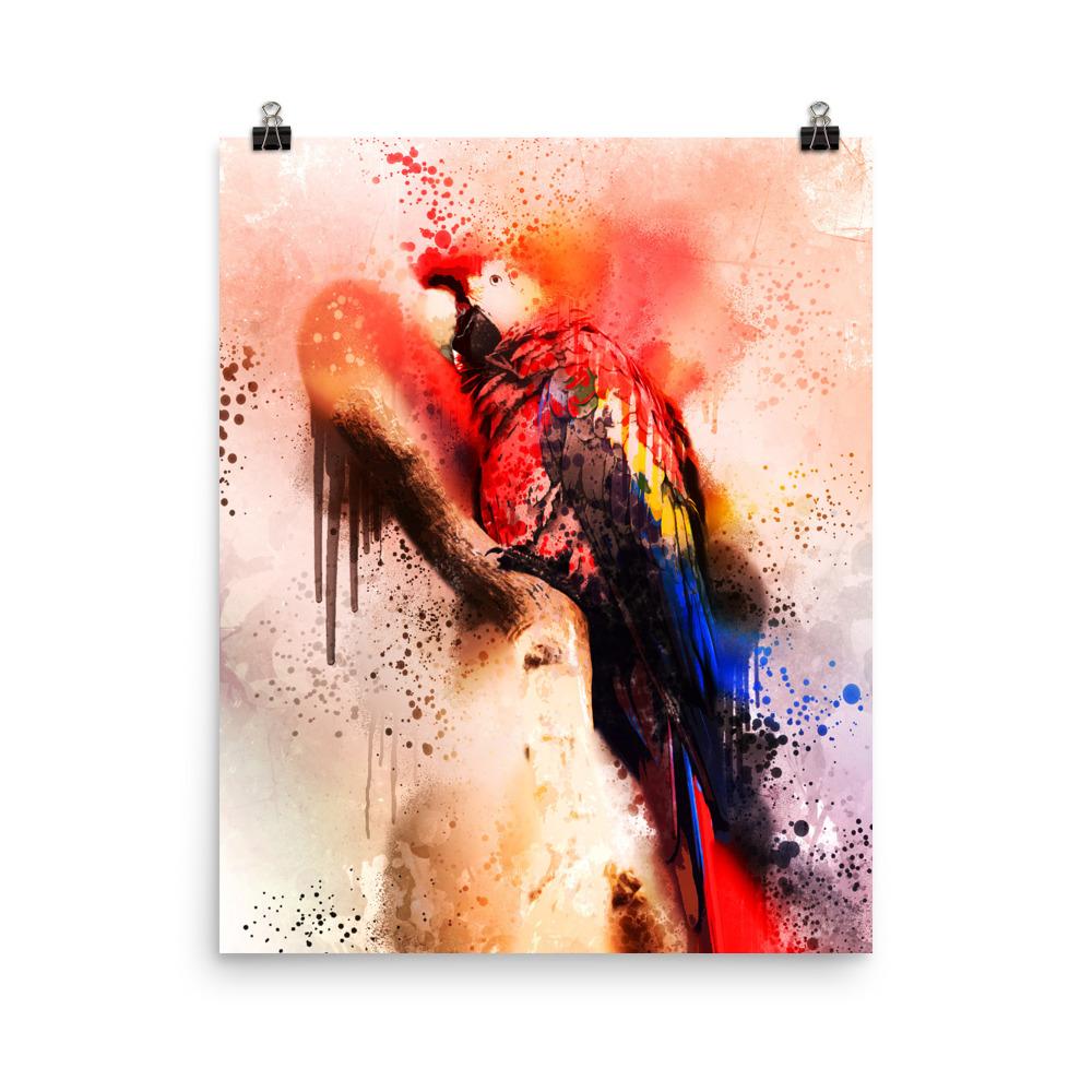 Fantasie Papagei - Poster 20x25 cm artlia
