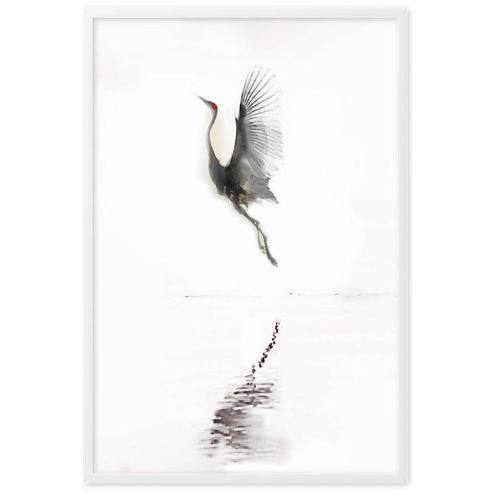 fliegender Kranich - Poster artlia