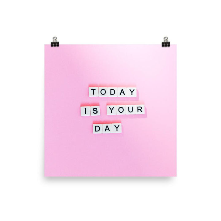 Glückstag - Poster 25x25 cm artlia