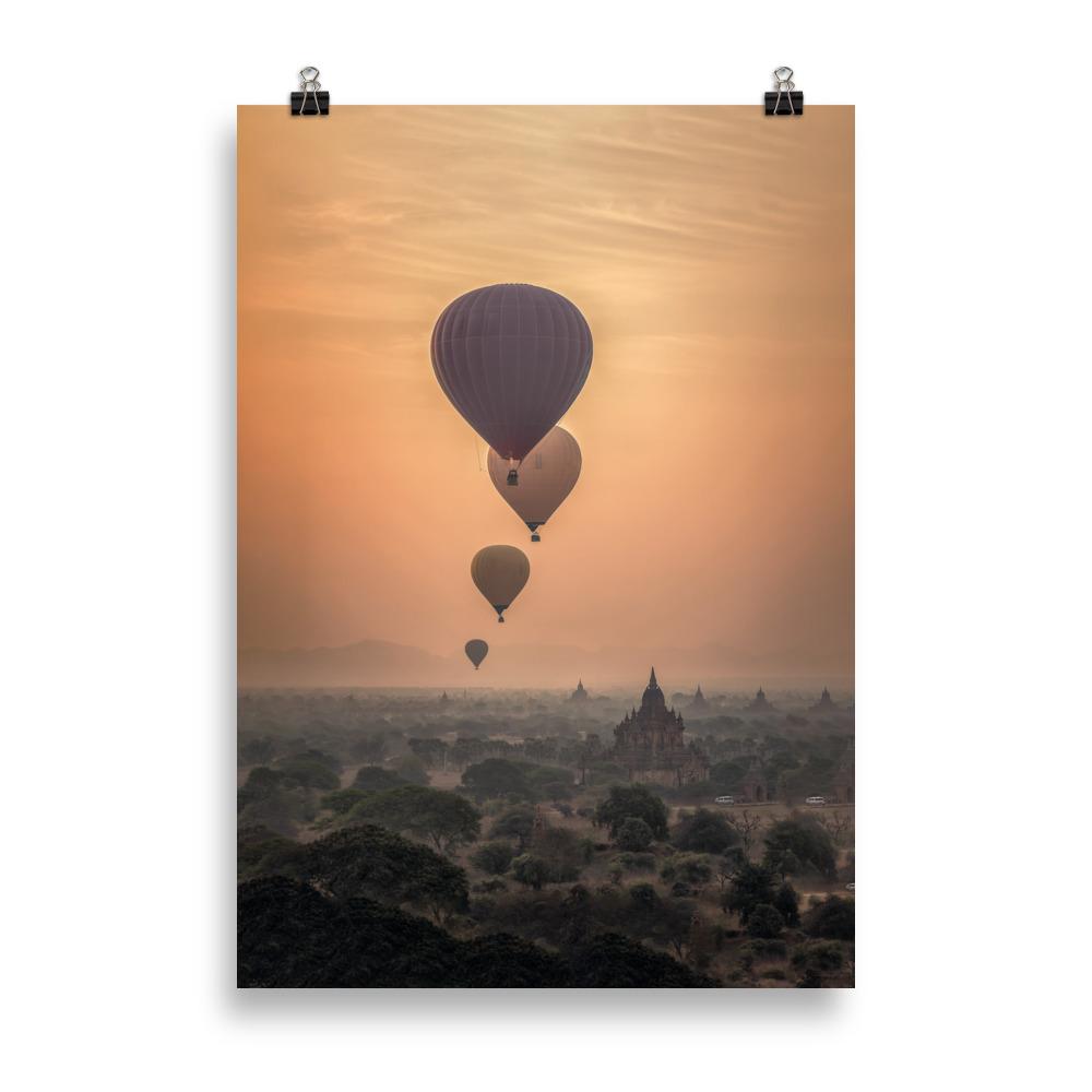 Heißluftbalons - Poster 21×30 cm artlia