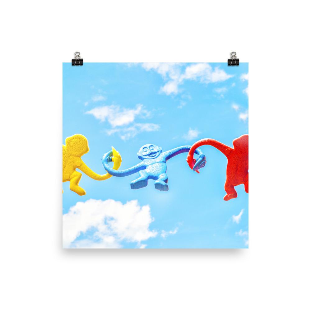 Himmlisches Teamwork - Poster 25x25 cm artlia