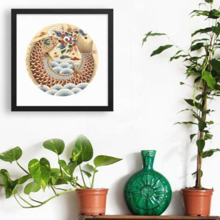 Karpfen wird Drache - Poster artlia