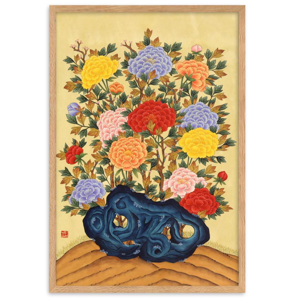 koreanische Pfingstrosen - Poster artlia