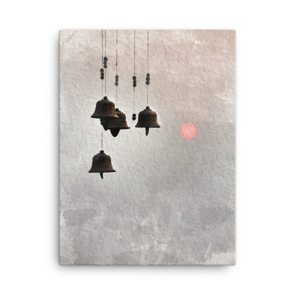 koreanische Windglocken - Leinwand 30x41 cm artlia