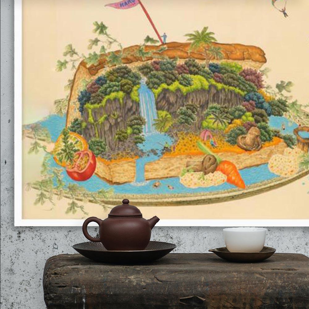 köstliche Landschaft 7 - Poster artlia