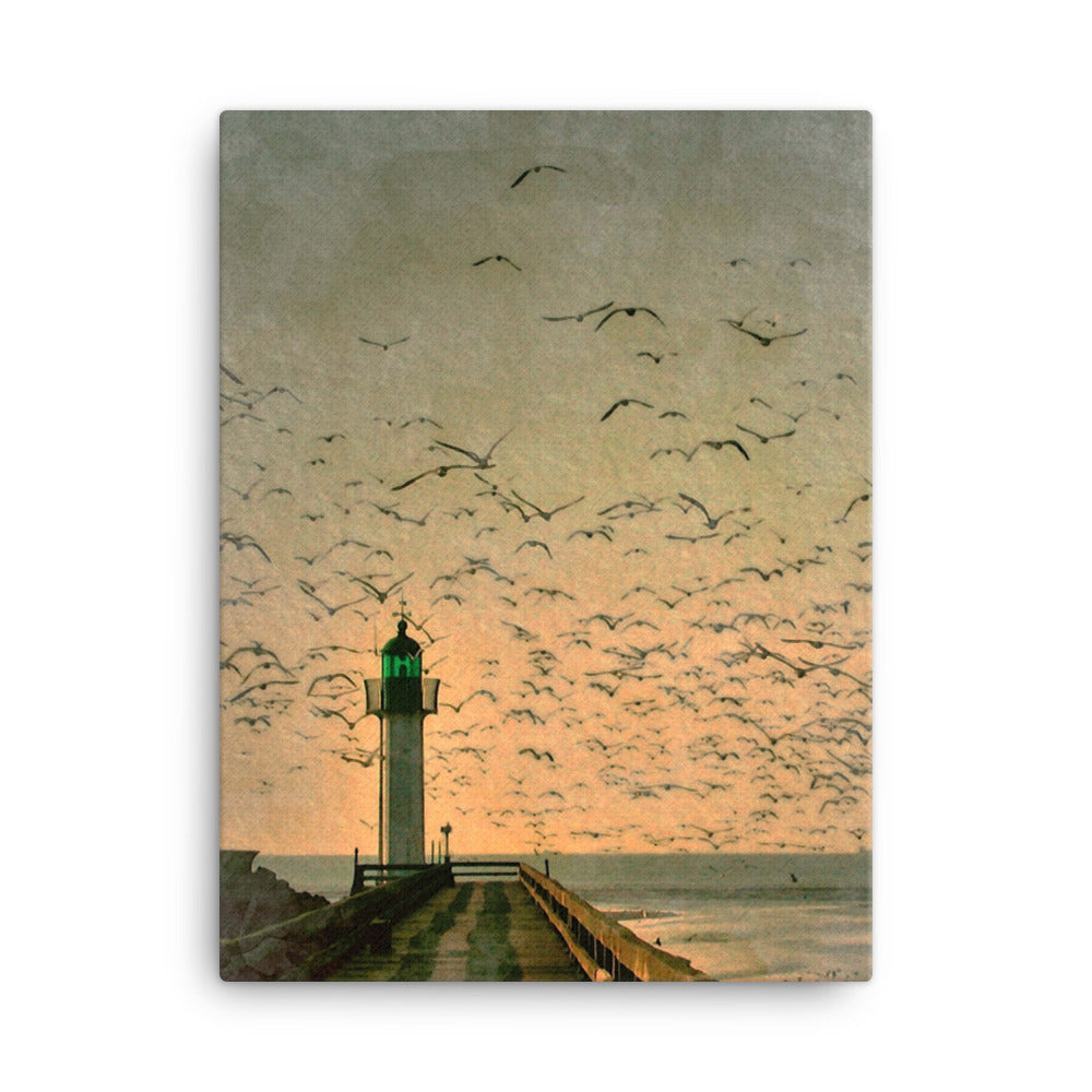 Leuchtturm - Leinwand 30x41 cm artlia