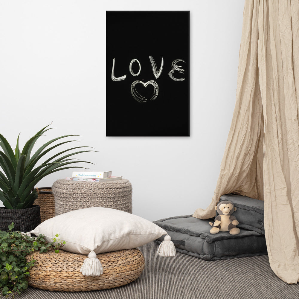 Love with Heart - Leinwand artlia