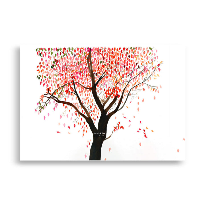 Poster - falling Leaves, Gravity 21×30 cm artlia