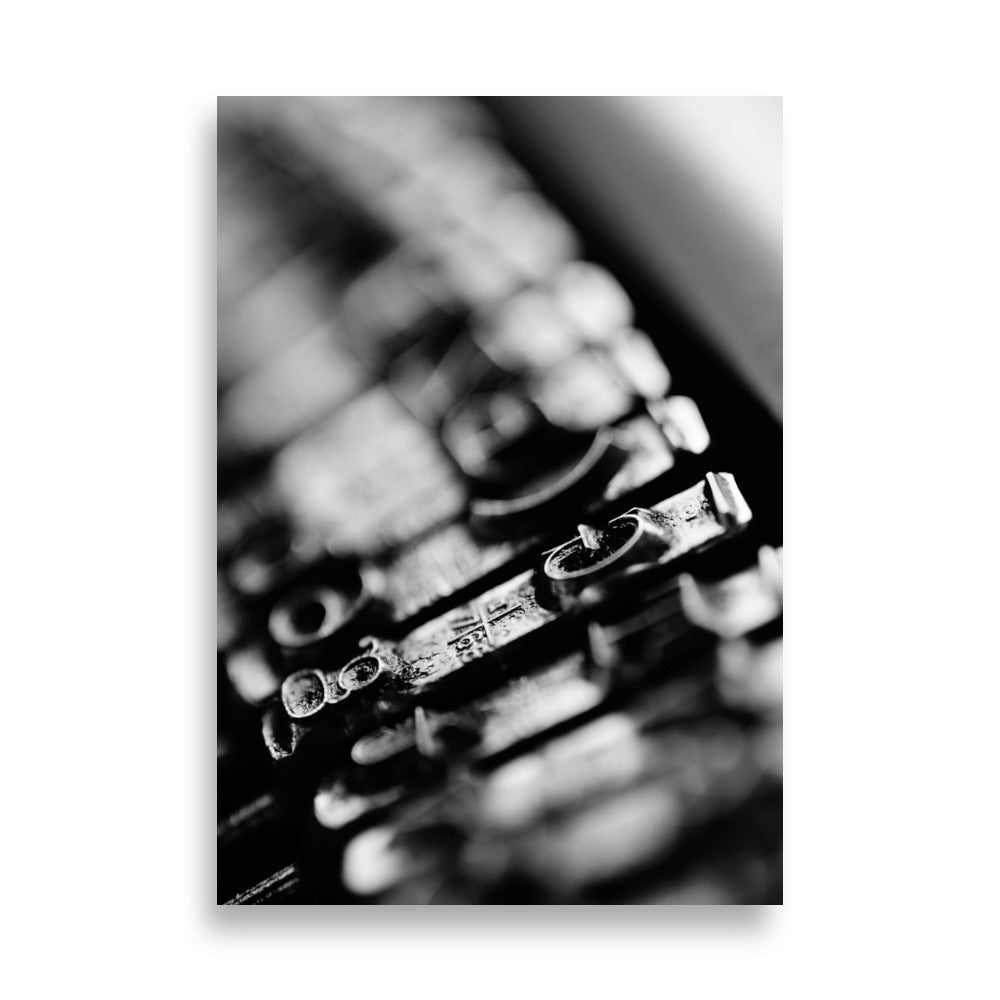 Poster - Schreibmaschine 21×30 cm artlia