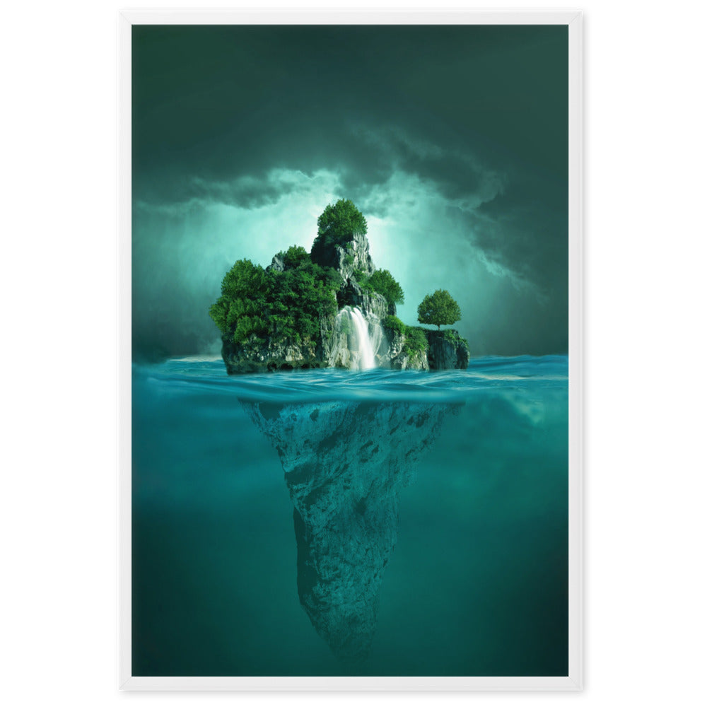 schwimmende Insel - Poster artlia
