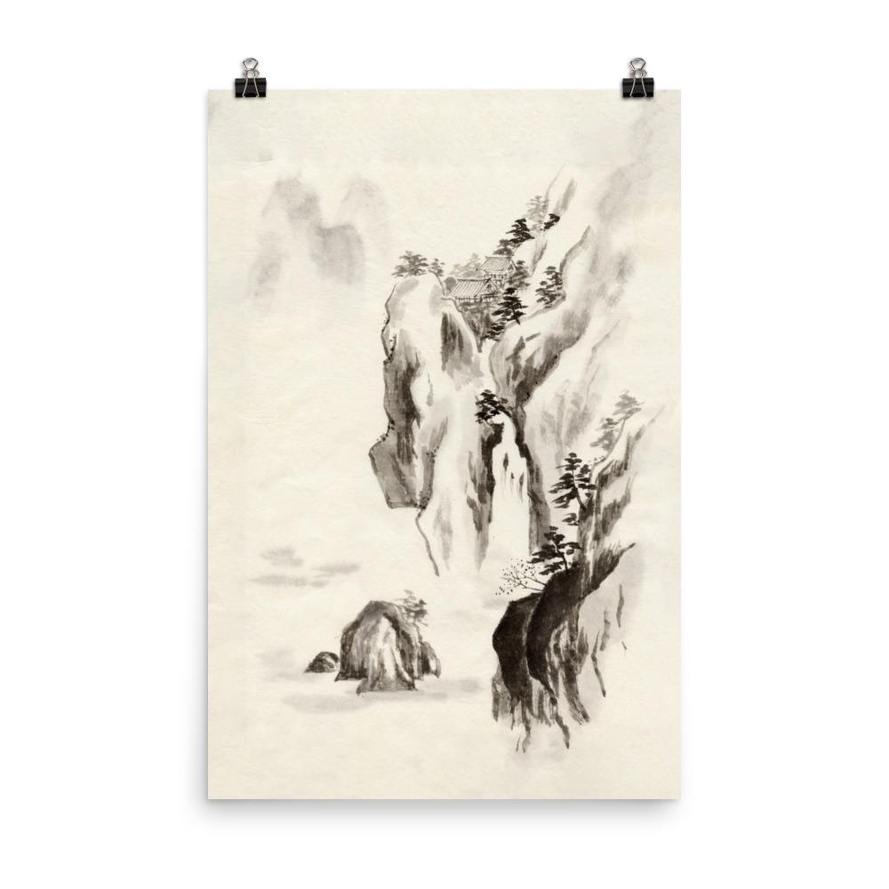 Poster - Tempel im Felsen 30x45 cm artlia