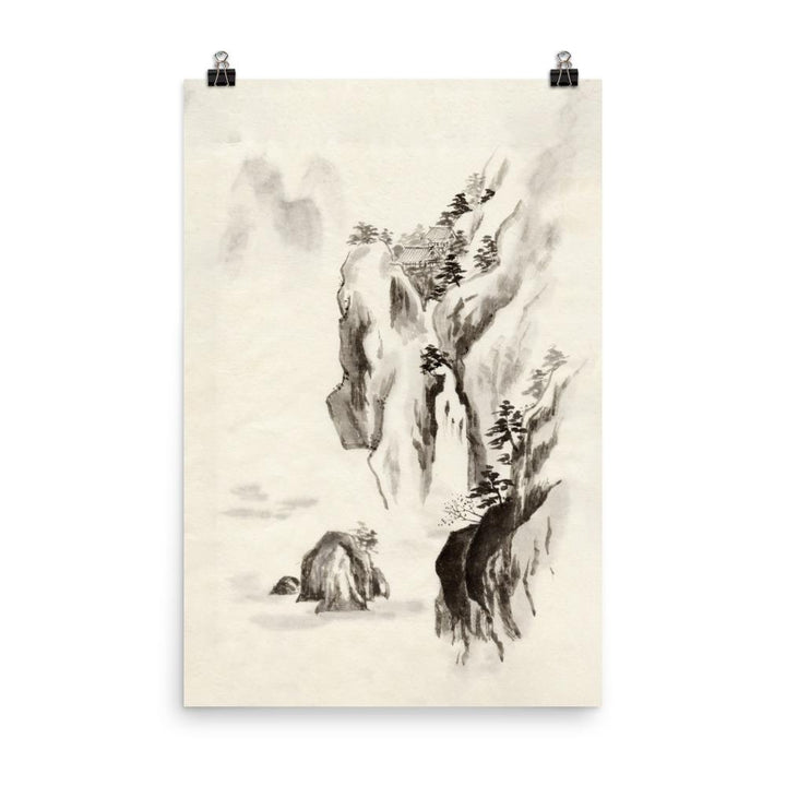 Poster - Tempel im Felsen 30x45 cm artlia