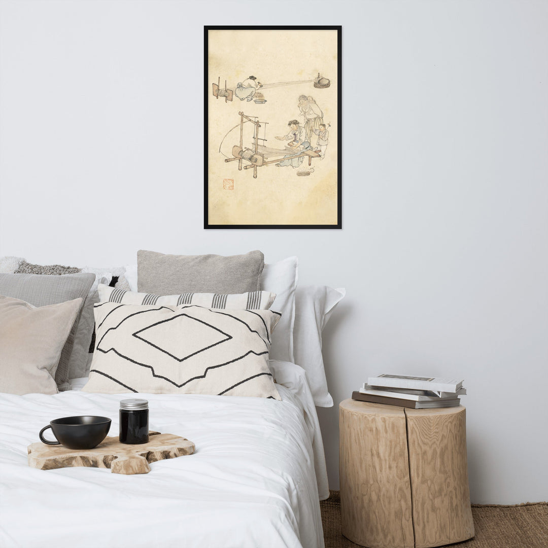 Poster - Weberei, Kim Hong-do artlia