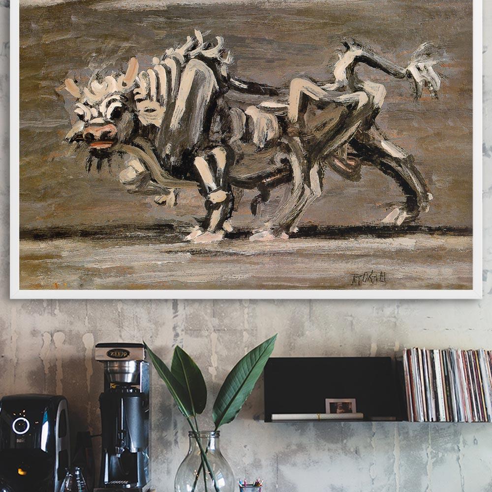 Poster - Weißer Ochse, Lee Jung-seob artlia