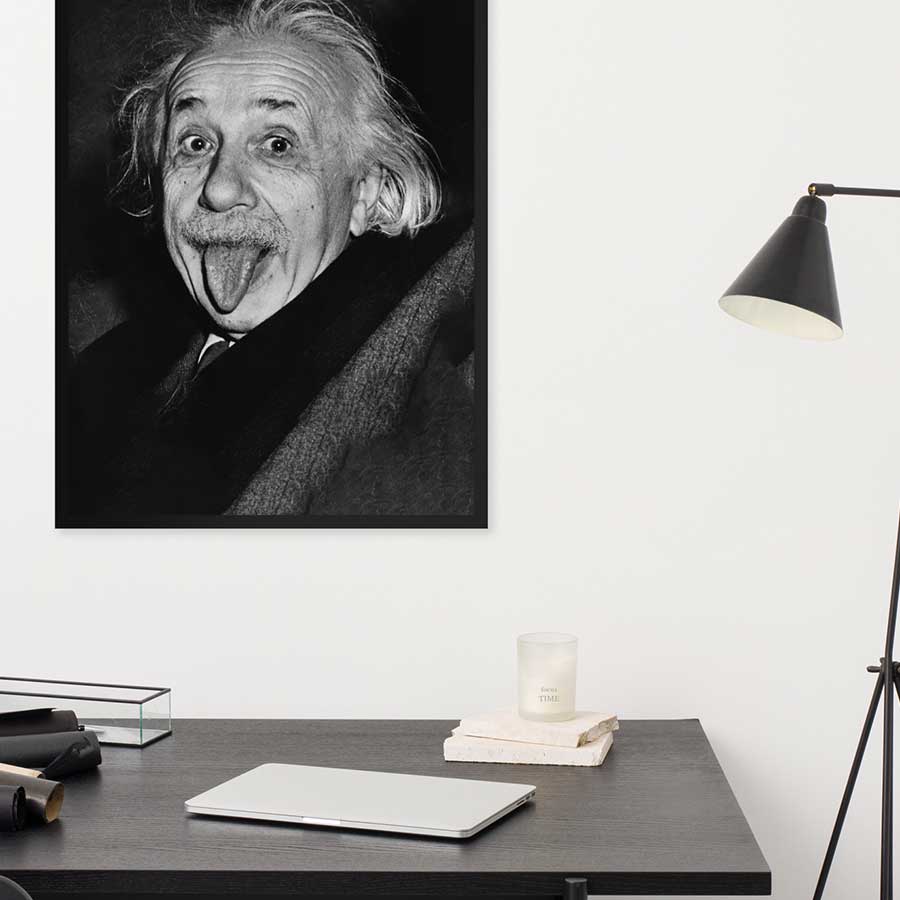 Affiche - Langue d'Albert Einstein