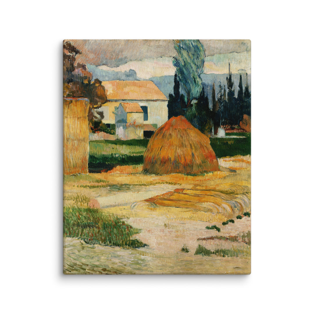 Cuadro - Paul Gauguin, Paisaje cerca de Arles