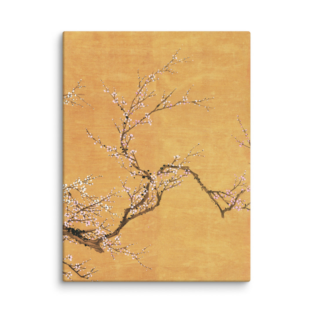 Canvas - Red and white plum blossoms