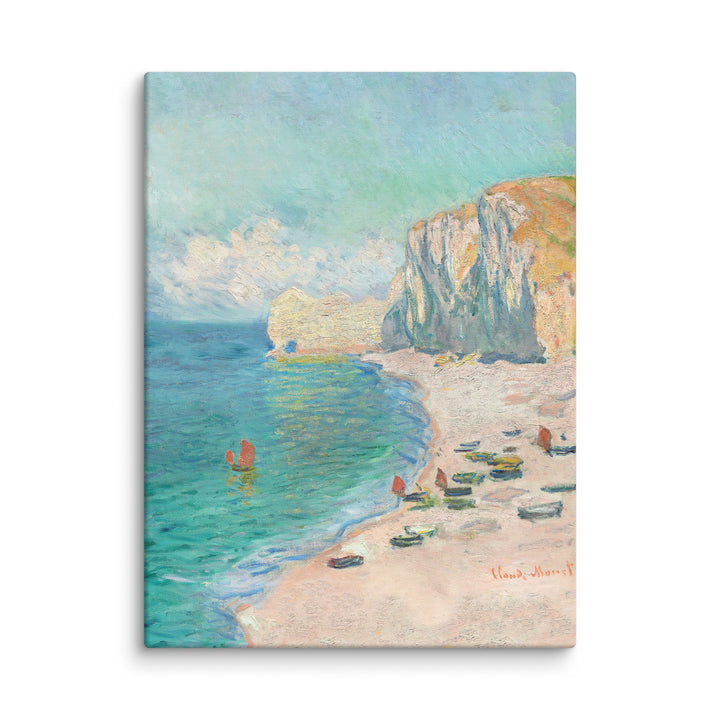 Leinwand - Claude Monet, Étretat: The Beach and the Falaise d'Amont