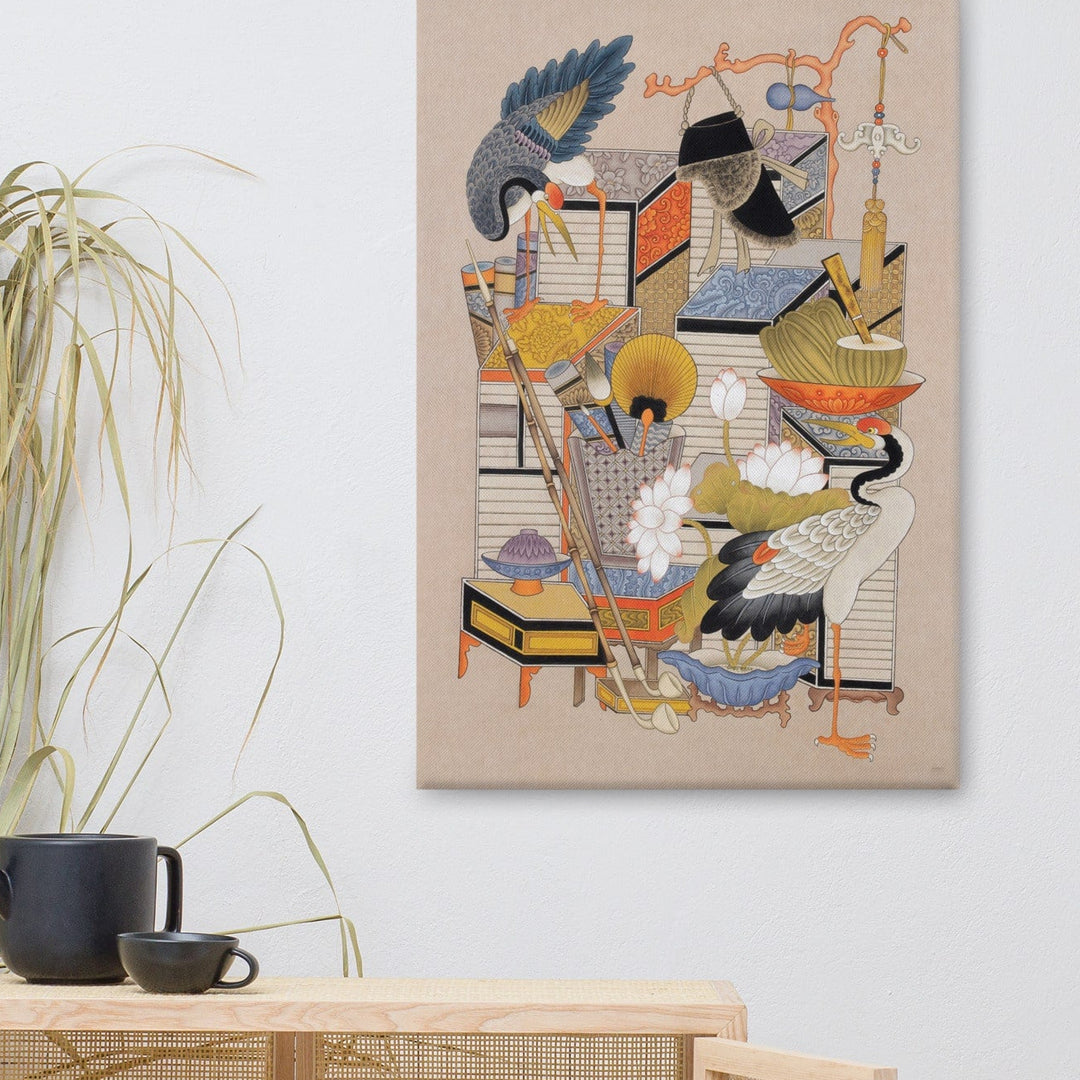 canvas-korean-sehnsucht-nach-wissen-mit-kranich-longing-for-knowledge-with-crane-seungmin-yoon_10_-min