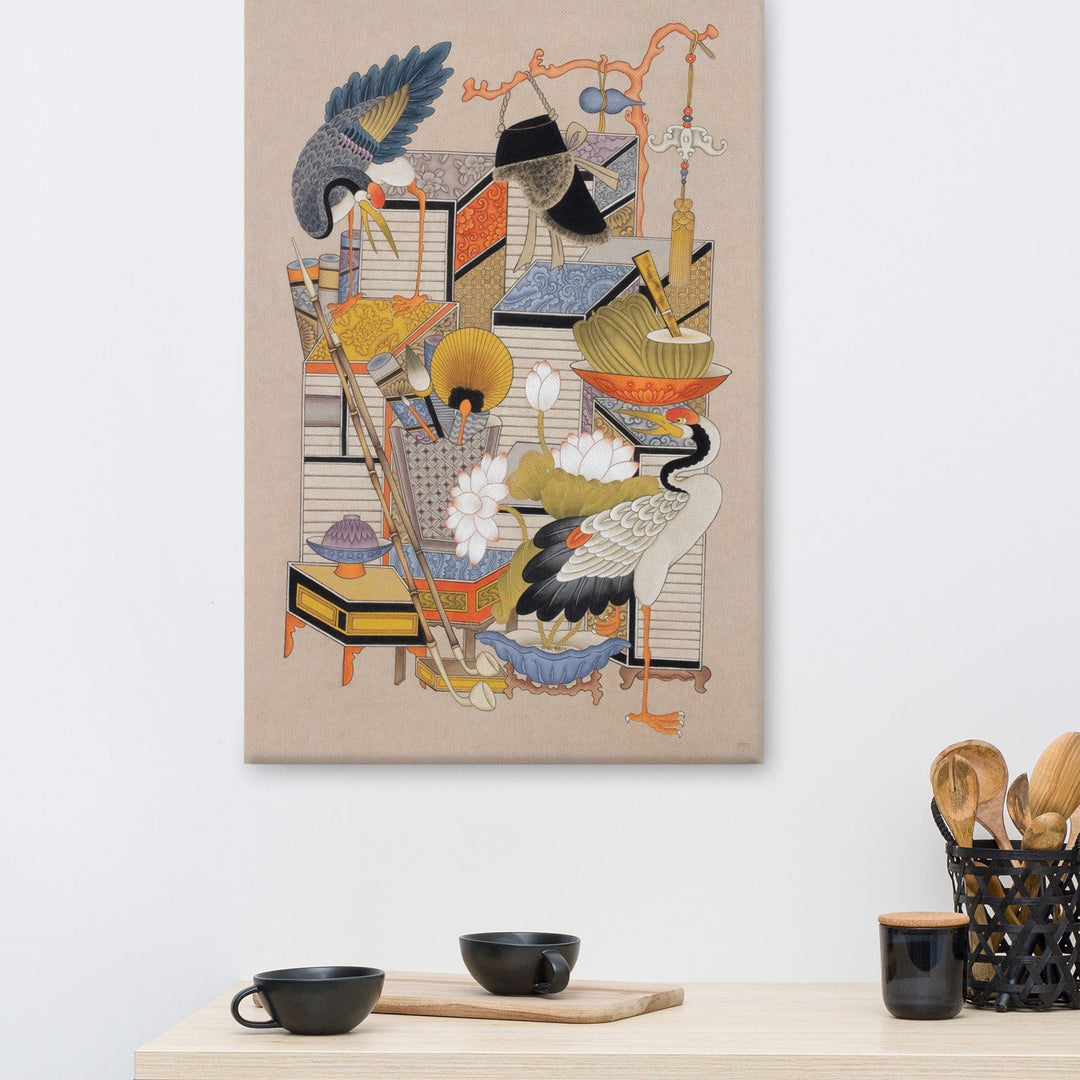 canvas-korean-sehnsucht-nach-wissen-mit-kranich-longing-for-knowledge-with-crane-seungmin-yoon_9_-min