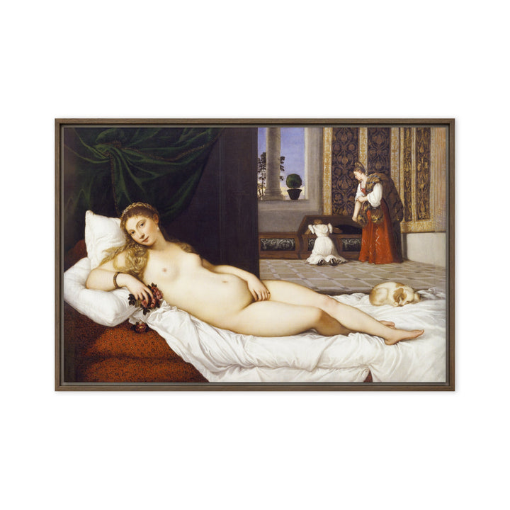 Leinwand - Tizian, Venus von Urbino Braun / 51x76 cm (20″×30″) artlia