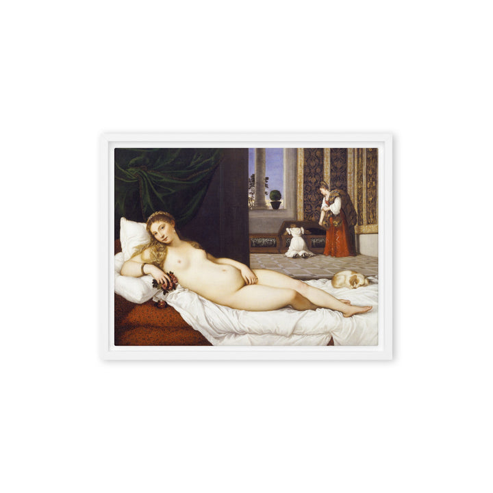 Leinwand - Tizian, Venus von Urbino Weiß / 31x41 cm (12″×16″) artlia