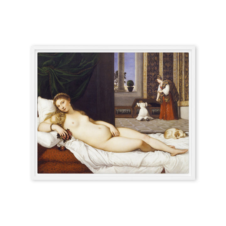 Leinwand - Tizian, Venus von Urbino Weiß / 41x51 cm (16″×20″) artlia