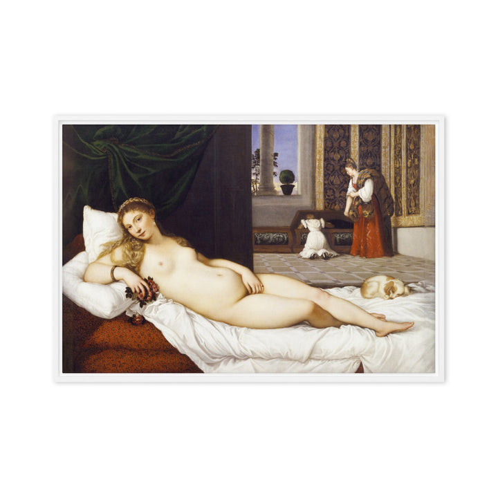 Leinwand - Tizian, Venus von Urbino Weiß / 51x76 cm (20″×30″) artlia