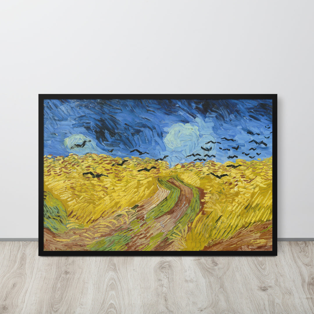 Affiche - Van Gogh, Tarweveld met kraaien