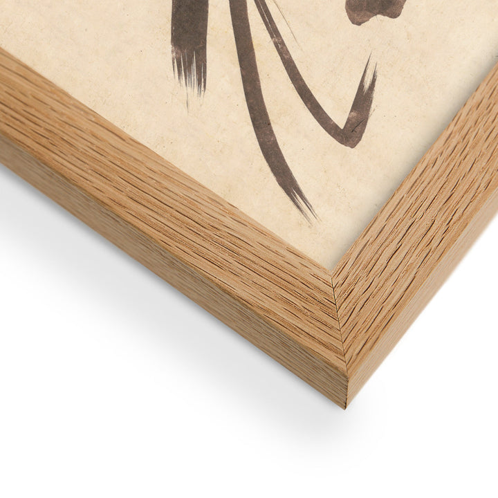 Poster - Bodhidharma, Daruma, in ink painting