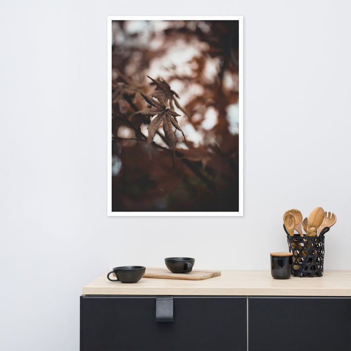 Poster - Autumn leaves - a moment in nature