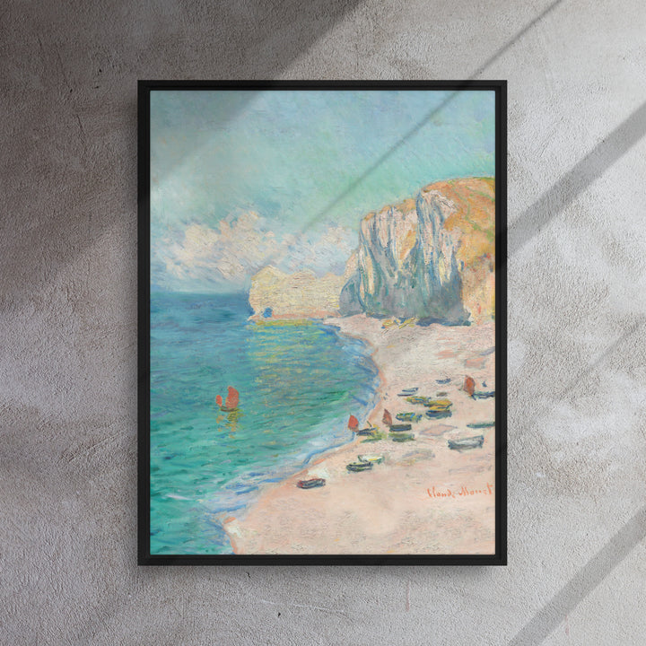 Leinwand - Claude Monet, Étretat: The Beach and the Falaise d'Amont