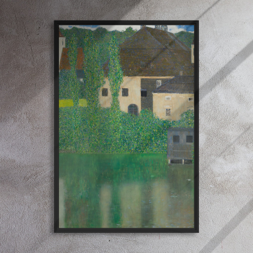 framed-canvas-_in_-black-24x36-Gustav-Klimt-Wasserschloss-Kammer-am-Attersee-min
