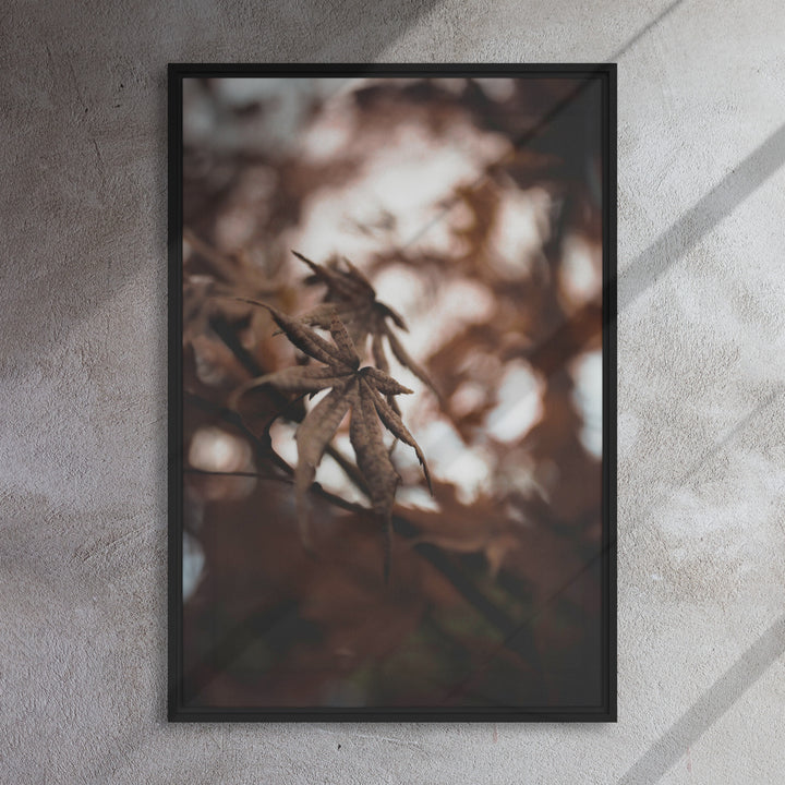 Lienzo - Hojas de otoño - un momento en la naturaleza