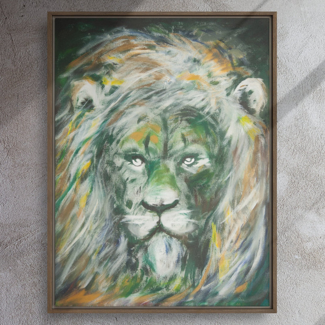 Canvas - Green Lion, Hyoun Wook Song