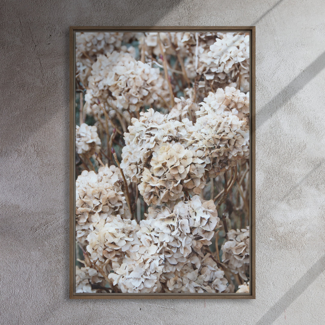 Lienzo - Flores Hortensias Atemporales