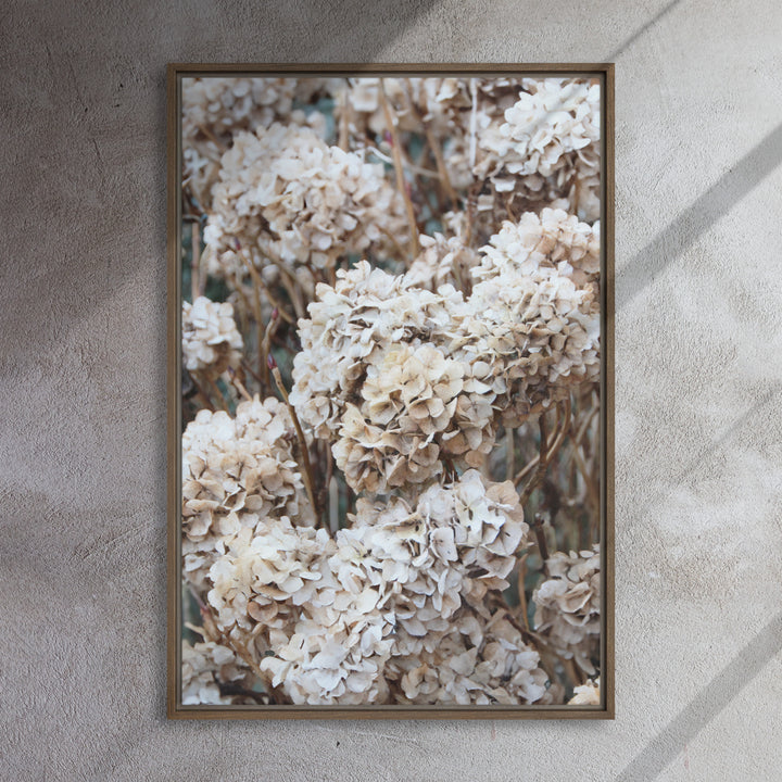 Lienzo - Flores Hortensias Atemporales
