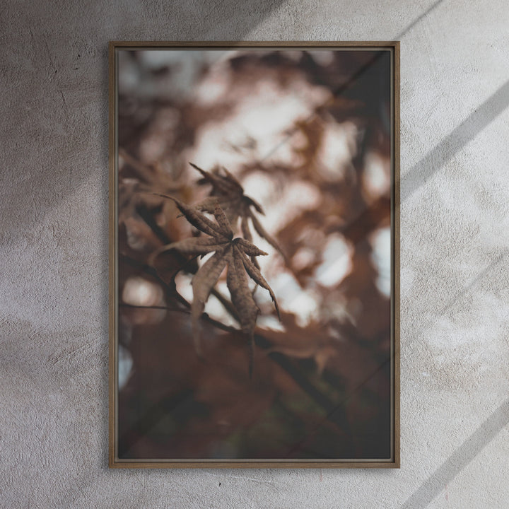Lienzo - Hojas de otoño - un momento en la naturaleza