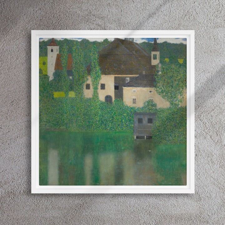 framed-canvas-_in_-white-16x16-Gustav-Klimt-Wasserschloss-Kammer-am-Attersee-min